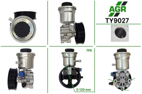 Насос ГПК новий TOYOTA HILUX 05-,HILUX III пикап 08-,LAND CRUISER 02-10,LAND CRUISER 150 10- AGR TY9027