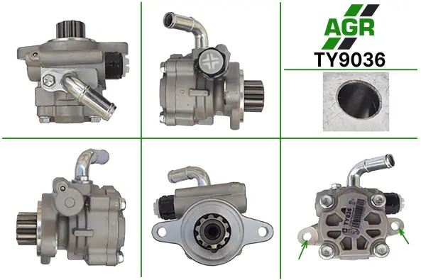 Насос ГПК новий TOYOTA HILUX 05-,HILUX III пикап 05-,LAND CRUISER 02-10,LAND CRUISER PRADO 02-10 AGR TY9036 (фото 1)