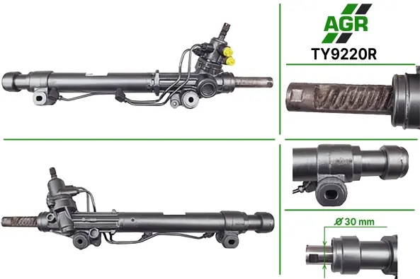 Рульова рейка з ГПК, відновлена, TOYOTA LANDCRUIS PRADO(KDJ12)02-10;LEXUS GX470(UZJ120)02-09 AGR TY9220R (фото 1)