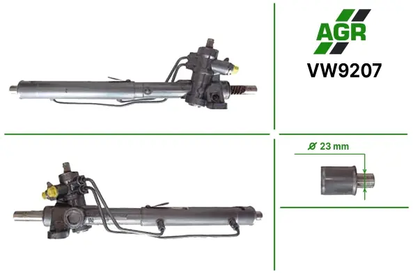 Рульова рейка з ГПК, нова, VW Passat 1988-1993 36 шлицев AGR VW9207 (фото 1)