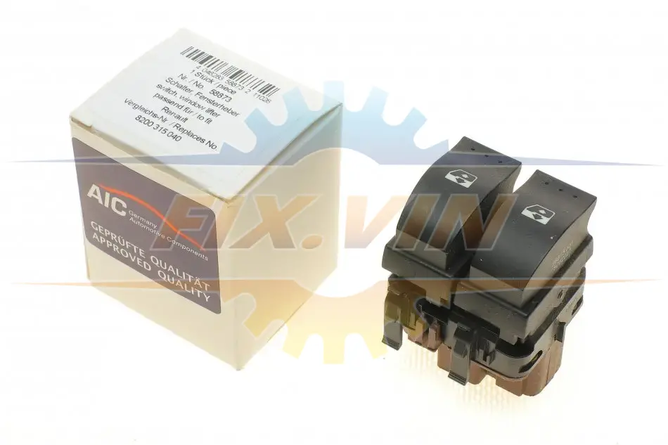 Кнопка склопідіймача (L) Renault Megane II 02-12 (блок) AIC 58873 (фото 1)