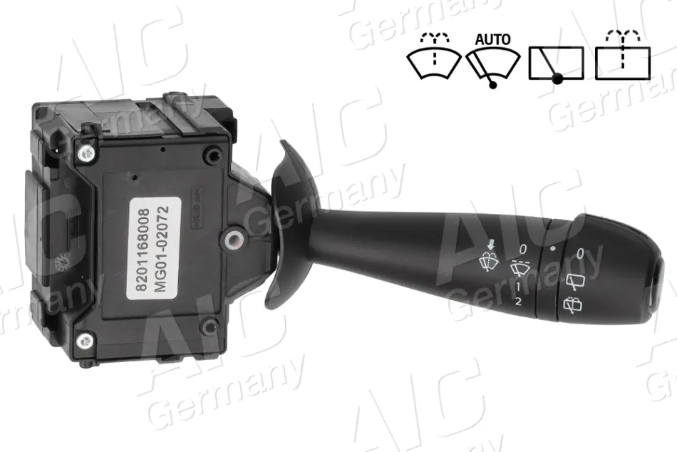 Перемикач підрульовий Dacia Dokker/Duster/Logan/Sandero 09- (склоочисники/омивач) AIC 75807 (фото 1)