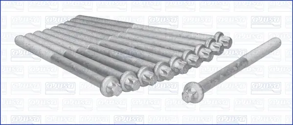 Комплект болтів ГБЦ DAEWOO NEXIA 1.5i (10шт) Ajusa AJUSA 81004800 (фото 1)