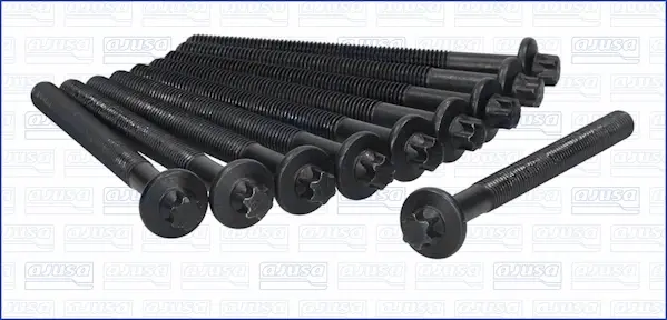 Компл. болтів ГБЦ RENAULT MEGANE I, II, III 1.4, 1.6i (10шт) Ajusa AJUSA 81024900 (фото 1)