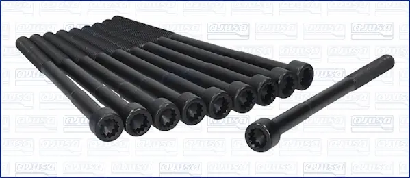 Компл. болтів ГБЦ TOYOTA AVENSIS (T22, T25) 1.6, 1.8i (10шт) Ajusa AJUSA 81026700 (фото 1)