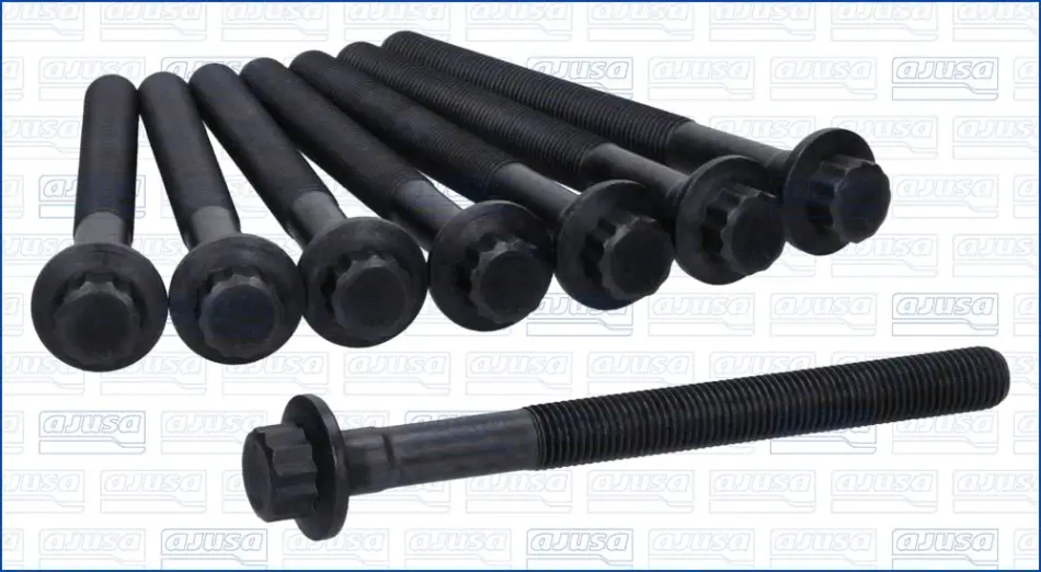 Комплект болтів ГБЦ HYUNDAI ACCENT IV, ELANTRA VI, I20 ACTIVE, I20 I, I20 II, I30, I40 I, I40 I CW, IX20, IX35, TUCSON 1.1D-1.7D 08.08- AJUSA 81079000 (фото 1)
