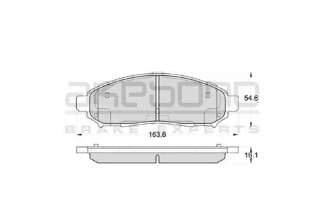 Колодки дискового тормоза AKEBONO AN726WK