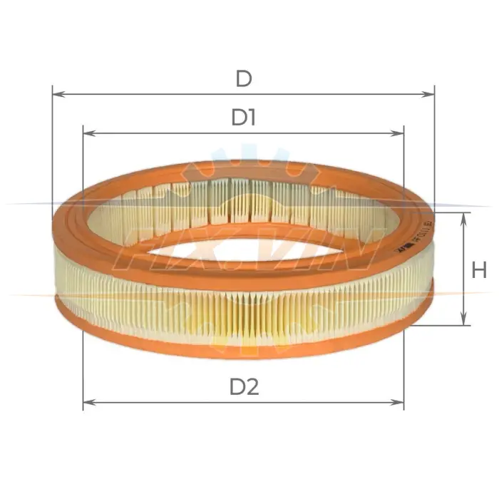 Фильтр воздушный Fiat Doblo 1,2L 00-, Punto 1,2L 99-09, Lancia Y 1,2L 96-99 Альфа ALPHA FILTER AF0111 (фото 1)