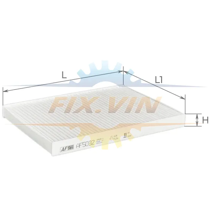 Фільтр салону VW GOLF IV 97-, VW BORA 98- (вир-во) ALPHA FILTER AF5032 (фото 1)