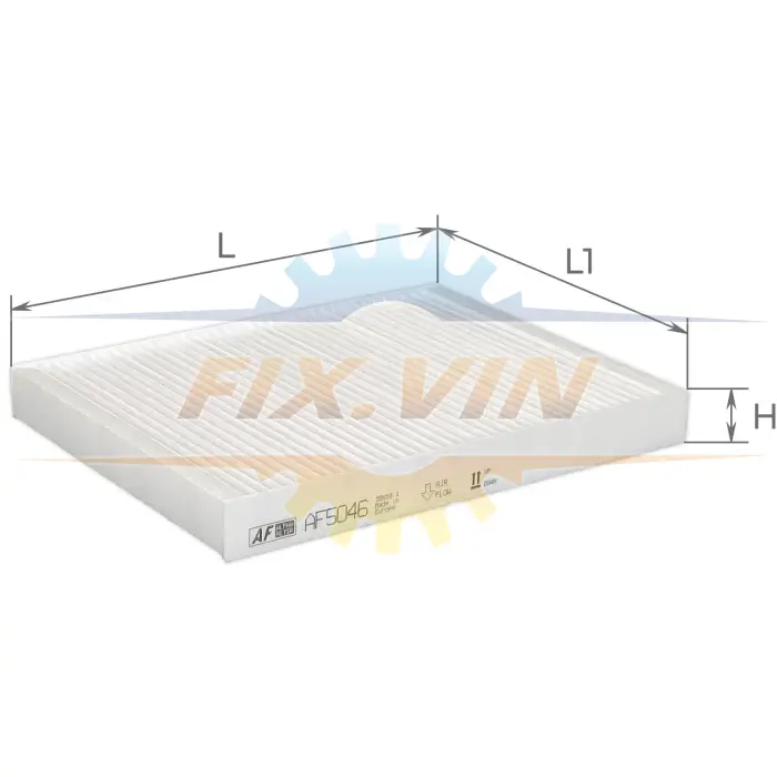 Фільтр салону VW TRANSPORTER V 03- (вир-во) ALPHA FILTER AF5046 (фото 1)