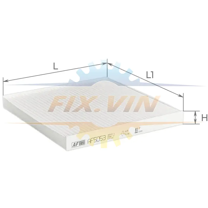 Фільтр салону FIAT DUCATO 06-, CITROEN JUMPER 06-, PEUGEOT BOXER 06- (вир-во) ALPHA FILTER AF5053 (фото 1)