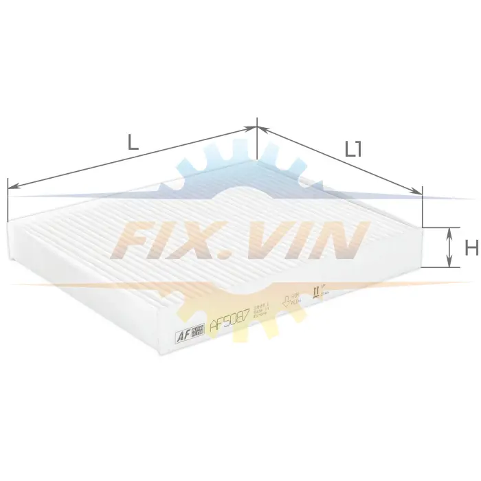 Фільтр салону VW POLO IV, V 01-, SKODA RAPID 11- (вир-во) ALPHA FILTER AF5087 (фото 1)