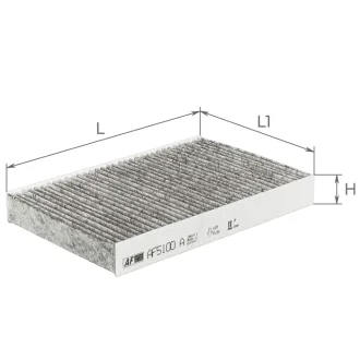 Фільтр салону вугільний ALPHA FILTER AF5100a