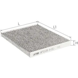 Фільтр салону вугільний ALPHA FILTER AF5109A