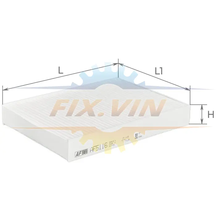 Фильтр салона Renault Trafic 1.6Dci (14-), Scenic (09-)/Nissan NV300 1.6Dci/Opel Vivaro B 1.6Dci Альфа ALPHA FILTER AF5116 (фото 1)