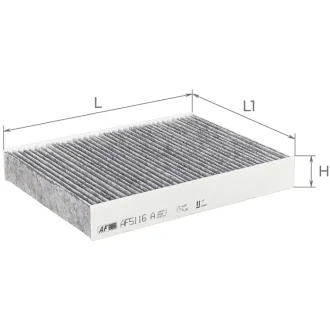 Фільтр салону ALFA FILTER ALPHA FILTER AF5116a