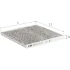 Фільтр салону (з акт вугіллям)Toyota Prius 1,5L 04-09, Yaris 1,0-1,5L 99-05, Avensis 2,0/2,0D 01-09 / Subaru Legacy 2,0-3,0L 03-, Outback 2,5-3,0L 04-09, Tribeca 3,0-3,6L 06- Альфа ALPHA FILTER AF5117a (фото 1)