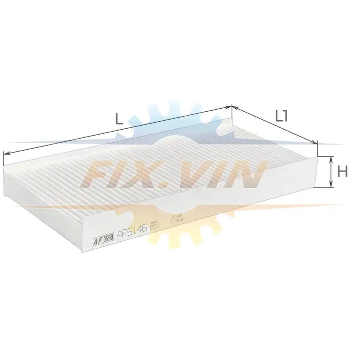 Фільтр салону Peugeot 407 1,6-3,0L 04- / Citroen C5 1,6-3,0L 04-08, C6 2,2-3,0L 05- Альфа ALPHA FILTER AF5146 (фото 1)