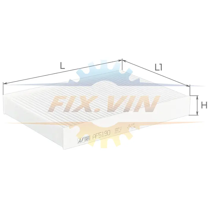Фільтр салону ALFA FILTER ALPHA FILTER AF5190 (фото 1)