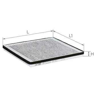 Фільтр салону CHERY M11 вугільний (вир-во) ALPHA FILTER AF5222a
