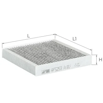 Фільтр салону (з акт вугіллям) KIA MOTORS Picanto III Альфа ALPHA FILTER AF5253a