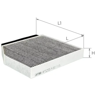 Фільтр салону MB C-class (W 205) 14-/E-class (W213) 16- (вугільний) ALPHA FILTER AF5255A
