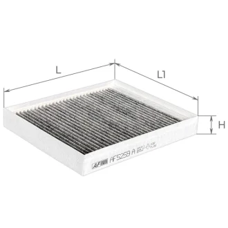 Фільтр салону KIA OPTIMA IV 15- вугільний ALPHA FILTER AF5259a