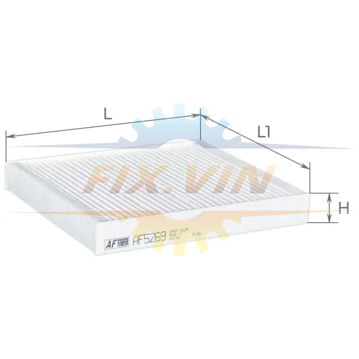 Фільтр салону INFINITI Q50, Q60, QX50. CHRYSLER Voyager. NISSAN Patrol, VW Routan ALPHA FILTER AF5269 (фото 1)