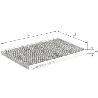 Фільтр салону вугільний AUDI A6 ALPHA FILTER AF5271A