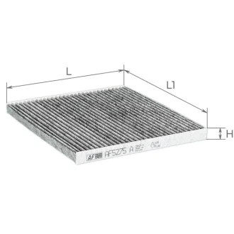 Фільтр салону вугільний LEXUS IS, RX. TOYOTA Highlander I ALPHA FILTER AF5275A