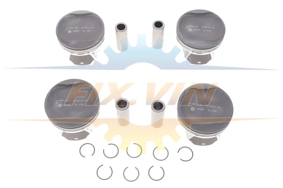 Поршень Ravon R2 1.2 15- (70.75mm/+0.25) (к-кт 4 шт) AMP PX-RAV-4A-5901-025 (фото 1)