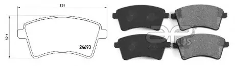 Колодка тормозная перед RENAULT KANGOO Express (FW0/1_) (02/08-) APPLUS APLUS 71180BBAP