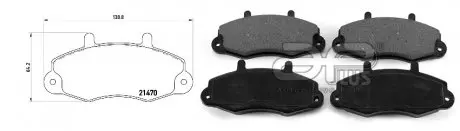 Колодки тормозные передние Ford Transit IV (E_ _) (04/91-03/00) APPLU APLUS 71216AAP