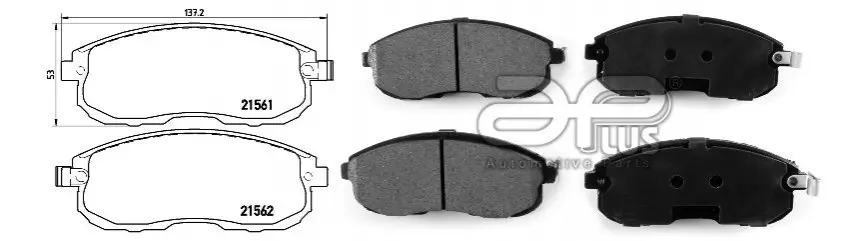 Колодка тормозная перед NISSAN JUKE (F15) (06/10-) APPLUS APLUS 71219BAAP (фото 1)