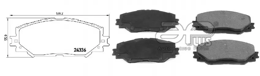 Колодка тормозная перед TOYOTA AURIS (_E15_) (10/06-09/12) APPLUS APLUS 71251BAAP (фото 1)
