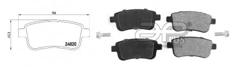 Колодка тормозная задн RENAULT SCENIC III (JZ0/1_) (02/09-) APPLUS APLUS 71259BAAP