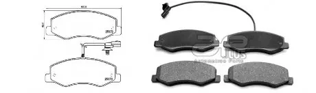 Колодки гальмівні APLUS 71262BAAP