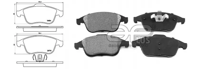 Колодка тормозная перед RENAULT SCENIC III (JZ0/1_) (02/09-) APPLUS APLUS 71305BAAP (фото 1)