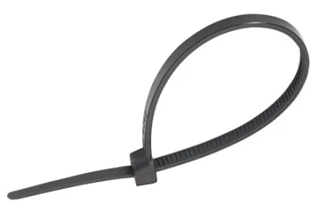 Стяжка кабельная 4,6*200 черная (пач 100шт) APRO CTB46200