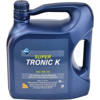 Олива моторна SuperTronic K 5W-30 5л ARAL 15DBCF