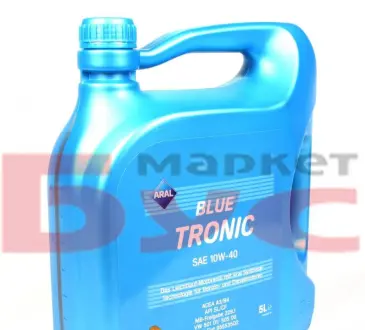 Blue Tronic II 10w40 5л SL/CF, A3/B4 VW 505 (4) ARAL AR-1529FA