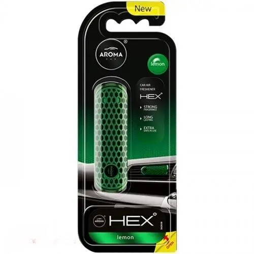 AROMA Ароматизатор на дефлектор Aroma Car HEX 10g - LEMON (11шт) AROMA CAR 83579 (фото 1)