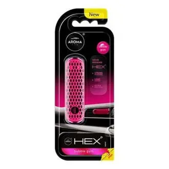 AROMA Ароматизатор на дефлектор Aroma Car HEX 10g - BUBBLE GUM (11шт) AROMA CAR 83582