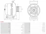 Генератор AS A3486S (фото 5)
