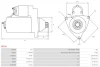 Стартер VW Jetta (III,IV) 2.5i (10 зуб.) AS S0120 (фото 5)