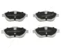 К-кт колодок перед. Citroen C3, DS3, Peugeot 2008 09- ASHIKA 50-00-0608 (фото 1)