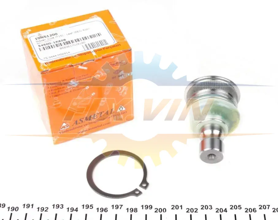 Опора кульова (передня/знизу) Nissan Juke/Leaf 10- ASMETAL 10NS1200 (фото 1)