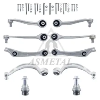 Комплект важелів підвіски (передньої) Audi A4/A6/Q5 1.8-4.2 07-18 (M14x1,5) ASMETAL 13AU2502