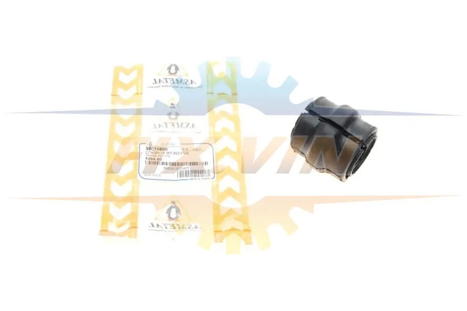 Подушка стабілізатора перед Citroen C4/Peugeot 307/308 (22mm) ASMETAL 38CT0800 (фото 1)