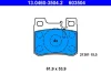 Колодки тормозные задние MERCEDES-BENZ W124 3.0 -93, W201 2.0-2.6 -93, W202 2.8 -00, 0024200120, A0024200120, 0024200020 ATE 13046035042 (фото 1)